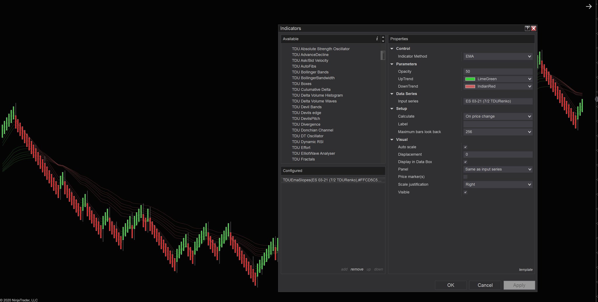 Trend Fan Indicator for NinjaTrader 8 – tradedevils-indicators